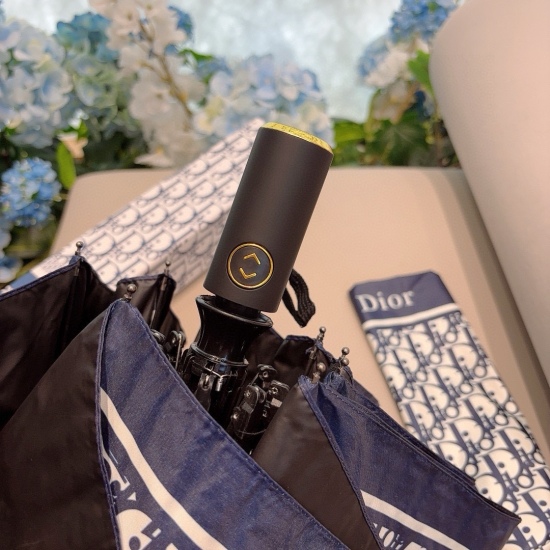 20240402 Special Approval 65 DIOR (Dior) Ten Thousand Year Old Flower 30% Automatic Folding Sun Umbrella Fashion Original Order OEM Quality Details Exquisite and Visible Quality Breaks Constant Colors Pure and Brilliant!
