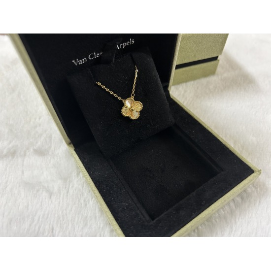 20240411 BAOPINZHIXIAO25VCA Van Cleef Yabao Laser Necklace White Gold Rose Gold Gold Gold
