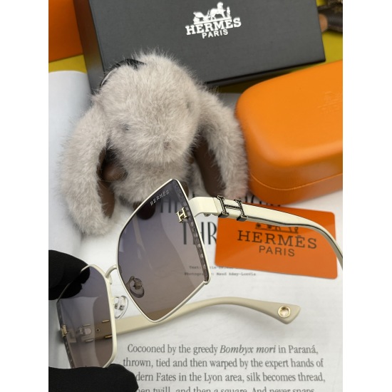 220240401 P80 [TR Polarized Series Sunglasses] HERMES Herm è s Original Shipping Online Popular Super Popular Classic Luxury Global Style [Strong] [Cool] [Kissing] Fashion Box Sunglasses [Proud] Extraordinary temperament Classic Large Frame Style Sunglass