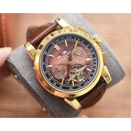20240408 530 Men's Favorite Multi functional Watch ⌚ 【 Latest 】: Patek Philippe's Best Design Exclusive First Release 【 Type 】: Boutique Men's Watch 【 Strap 】: Real Cowhide Watch Strap 【 Movement 】: High end Fully Automatic Mechanical Movement 【 Mirror 】: