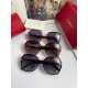 20240413: 80. New Cartier women's sunglasses PC frame combined with fox head mirror legs; Imported Polaroid high-definition polarized lenses. Versatile large frame sunglasses, look super nice and make your face look small when worn ❤️