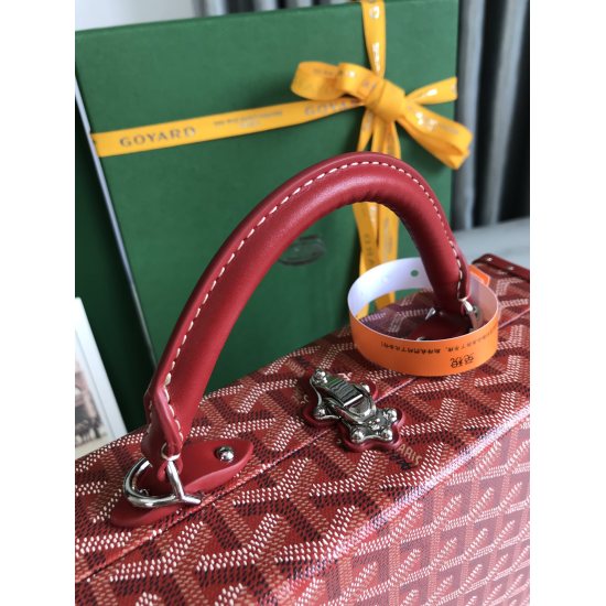 20240320 P1100 [Goyard Goya] The new Gorand Htel luggage | | | is a pocket sized version of this series of luggage, which is both a handbag and a suitcase box, expressing a tribute to the box making process cherished by Goyard Home. This bag combines the 