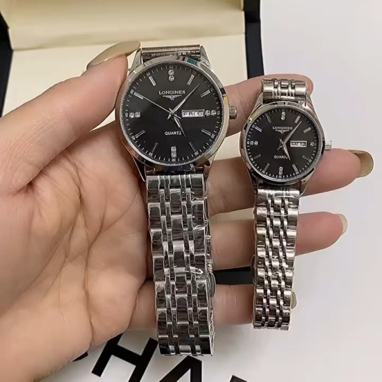 20240408 New White Shell 190 Rose Shell 210 Steel Strip ➕ 20 Brands: Longines - Luxury High end Couple Watch! Luxury and atmospheric type, premium men's and women's watches, top imported quartz movement (stable), top 316 precision steel (durable), mineral