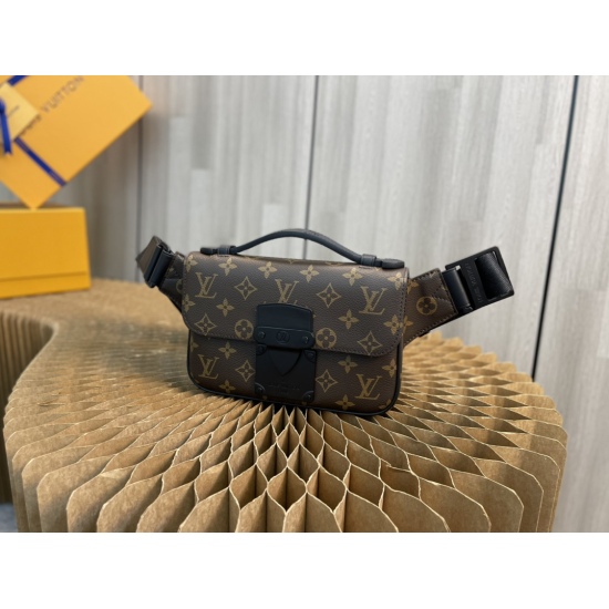 20231125 Internal Price P520 Top Original Order [Exclusive Background] ✨ Model number: M45807 Size: 21x15x4CM This new S Lock Sling handbag is equipped with a magnetic buckle inspired by Louis Vuitton's traditional hard box lock, ensuring the safety of pe
