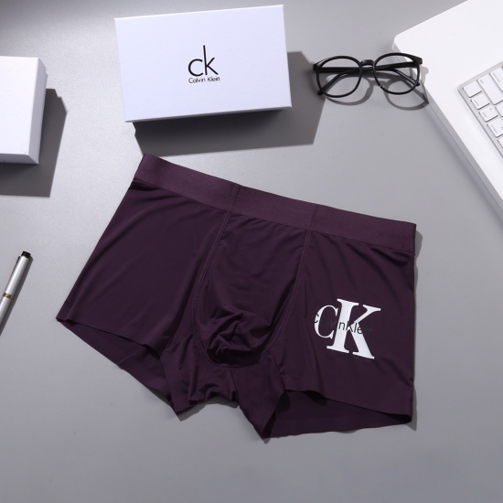2024.01.22 New CALVIN KLEIN CK Original Quality, Boutique Boxed Men's Underwear! Foreign trade foreign orders, high-quality, ice silk seamless cutting technology scientifically matched with 82.5% nylon+17.5% spandex, smooth and breathable, comfortable! St