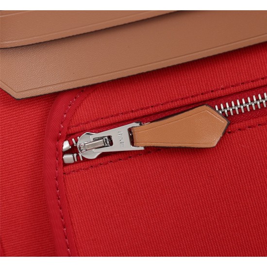 20240317 (Big Red) Herm è s Herdag Imported Waterproof Canvas Series Shipment Batch: 600 Cabag is a classic work of Herm è s Canvas Series, with a simple appearance, large capacity, fashionable yet not flashy. It is made of original imported canvas ♒ Supe