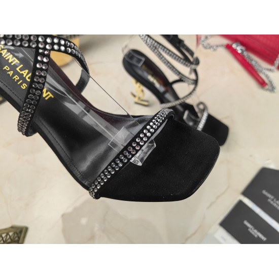 20240403 310 [Saint Laurent] Saint Laurent, YSL, and sandals are synchronized with the latest models, YSL, and hot diamond decorations at the 2023 early autumn counter. Classic and exquisite works are the hottest in the spring and summer collection, combi