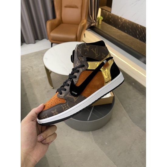 20230923 P310 higher version ⚠ Lovers' Lv co branded. Nik Air Jordan 1 Low AJ1 Jordan Generation Low cut Classic Vintage Culture Casual Sports Basketball Shoe Refuses Public Sole Purchase Original Factory Synchronized Raw Materials with Details Restore 98