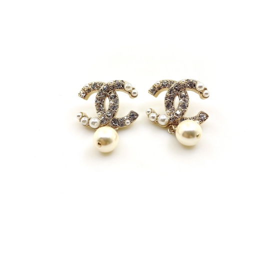 20240413 P65ch * nel New Size Pearl Earrings Consistent ZP Brass Material