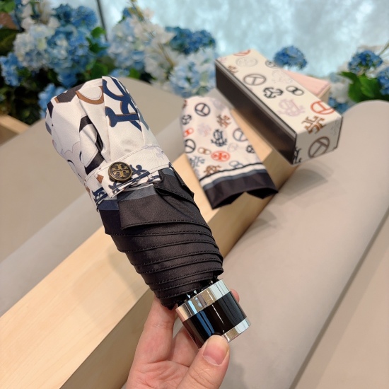 20240402 batch 65 Tory Burch 50 fold hand-opened black glue sunshade and UV sunscreen umbrella shrink bone umbrella [Rose] [Rose] exclusive debut! Providing you with an unparalleled experience, walking on the street with such an umbrella instantly explode