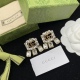 20240411 BAOPINZHIXIAO Gucci GUCCI New Double G Diamond Embedding Fashionable Style Earrings 28