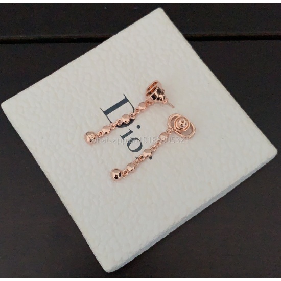 2023.07.23 D * or Latest Rose Gold CD Earrings Consistent Z Brass Material