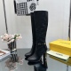 20230923 P5302023 Counter Show New FENDI Hollow Thick Heel Boots with Two Types of Fabrics: Super Hot and Exclusive Moulded Hollow Heel Design with Extremely Distinctive FENDI Home has never let us down, sexy and with some unique features - - - - - - - - 