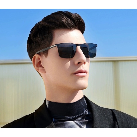 220240401 P115 GUCCI Men's Colorful Pilot Polarized Sunglasses ❤️ Material: high-definition nylon thickened slot, high-definition polarized lenses, frameless frame, model: G9227
