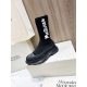 20240403 Alexander McQueen Maikun autumn and winter new thick soled socks and shoes, original 1:1 development, large sole original film open TPU sole, fabric 1:1 original development, black, black and white, white, gray, apricot, five colors available, si