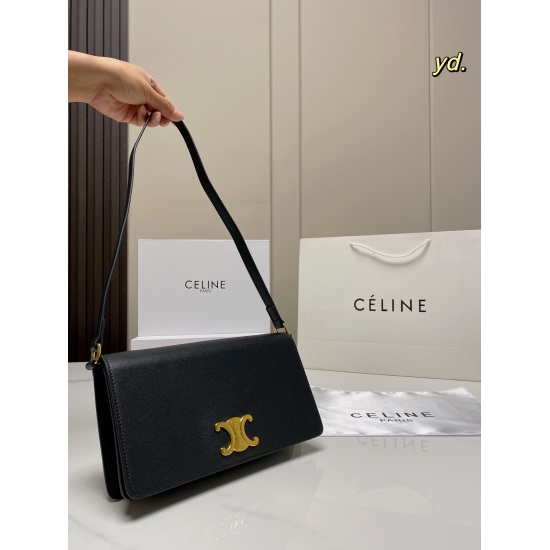 2023.10.30 P210 (Folding Box) size: 2515Celine Celine Arc de Triomphe Underarm Bag The entire body of the bag has clean and neat lines ✨ The physical object is super beautiful, with a sense of sophistication: full of sophistication
