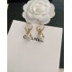 2023.07.23 ch * nel's latest pearl earrings are made of consistent Z brass material