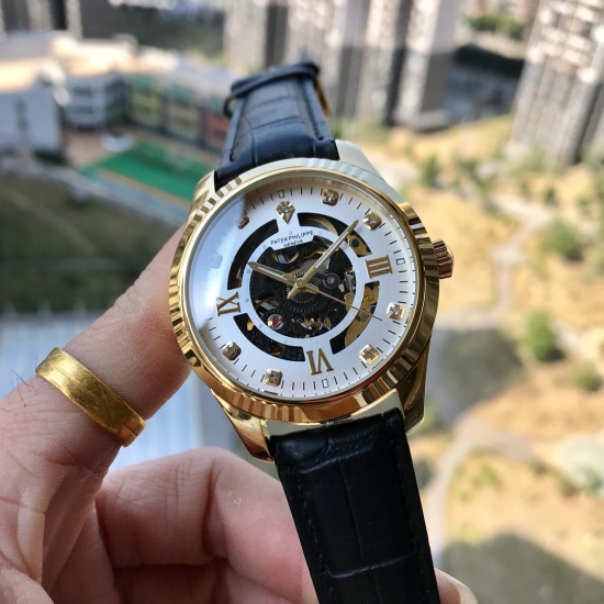 20240408 Special Promotion Feedback: 250: Patek Philippe New Men's Watch with Teeth Ring Mouth and Fully Hollow dial perfectly combined with the highest craftsmanship of the Taiwan factory. Equipped with the latest original automatic mechanical genuine co