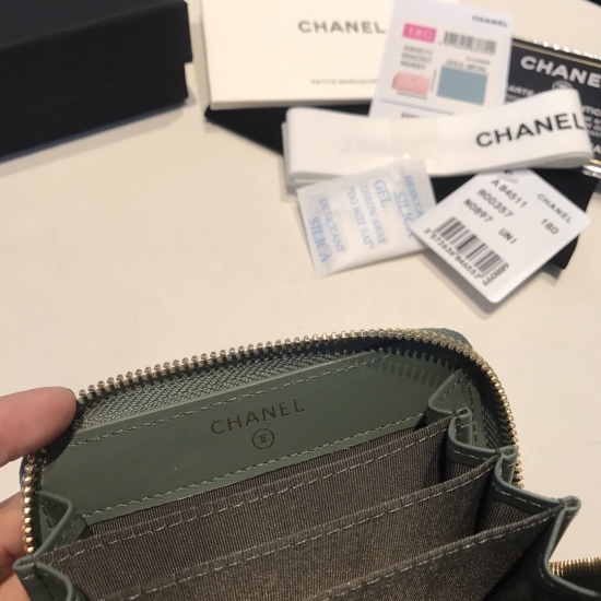 P300 Upgraded Chanel Newly Revised Card Package with Multiple Partitions More Practical, Behind the Back ➕ Pocket new color colorful small ball caviar cowhide classic style change zipper bag, also 1 ⃣ two ⃣ A variety of colors can bring convenience to var