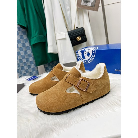 2024.01.05 250 BK Boken chestnut wool shoes with imported silky cowhide suede upper, lined with Australian wool. Boosting Australian wool with foot pads, soft and comfortable to step on! Ultra light EVA foam outsole ✈ . Environmentally friendly and recycl