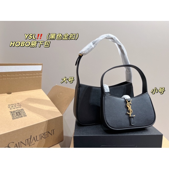 2023.10.18 Large P195 aircraft box ⚠️ Size 25.14 Small P185 Aircraft Box ⚠️ Size 19.11 Saint Laurent Underarm Bag HOBO has a low-key and unique artistic atmosphere, with a high aesthetic value that is essential for beauty