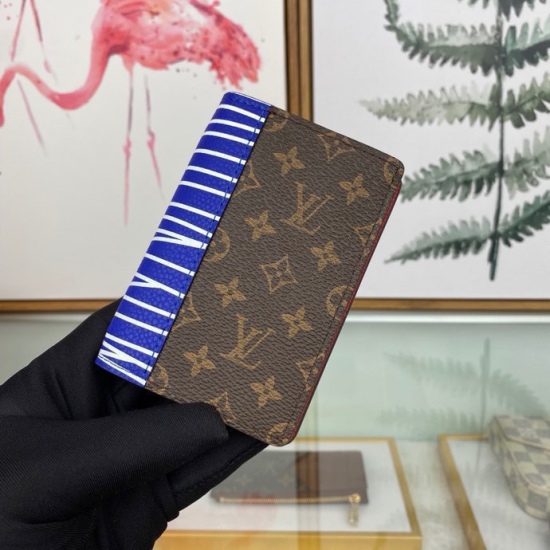 20230908 Louis Vuitton] Top of the line exclusive background M69701 size: 8.0 x 11.0 x 1.0 cm pocket wallet card bag Virgil Abloh showcases the classic Epi leather pattern and two style Monogram pattern in this pocket wallet as a 