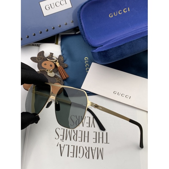220240401 P115 ♦️  GUCCI 2024 new pair of sunglasses for men and women, polygonal sunglasses with IP electroplating that never fades, super light, and elastic. The entire pair of glasses has no screws, and the important thing is that it does not damage th