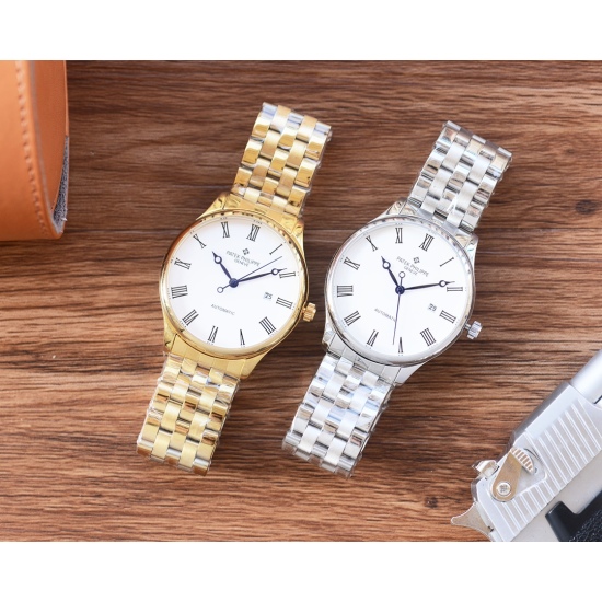 20240417 White 570, Gold 590, Steel Strip ➕ 20 Men's Favorite Three Needle Watch ⌚ [Latest]: Patek Philippe Best Design Exclusive First Release [Type]: Boutique Men's Watch [Strap]: Real Cowhide/316 Strap [Movement]: XiTieCheng Machinery Movement [Mirror]