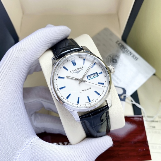 20240408 White shell 460, medium gold 480, steel strip+20, newly launched in the market, Longines ‼️ The classic three needle design of a boutique men's wristwatch is luxurious and elegant, exuding a gentlemanly demeanor and excellent quality, selling wel