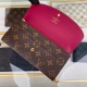 20230908 Louis Vuitton] Top of the line exclusive background M60697 Size: 19.5x 10.0x 1.5 cm Functional and beautifully designed Emilie wallet made of soft Monogram canvas, lined with brightly colored lining, exudes an extremely elegant temperament. The m