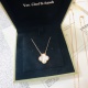 20240411 BAOPINZHIXIAO ❗ Purchase genuine diamond buckles on behalf of others ❗ The highest level Van Cleef Yabao VCA four leaf clover single flower necklace is made of high-end customized 925 sterling silver plated with thick gold, high-definition engrav