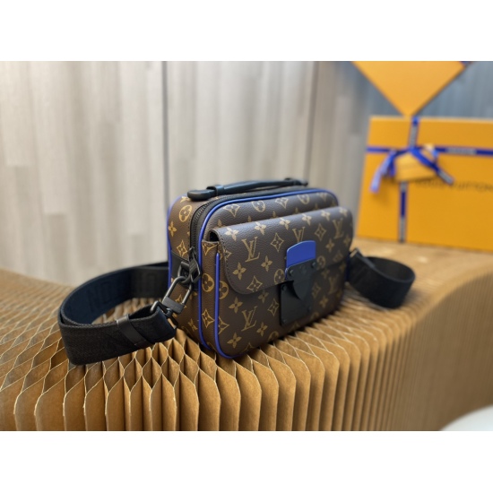 20231125 internal price P570 top-level original order [exclusive live shot model number: M45863] S Lock messenger bag is made of Monogram Macassar canvas, and the new lock is inspired by George Vuitton's hard box lock designed in 1886. The special finishi