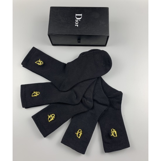 2024.01.22 DIOR Pure Cotton Quality [666] [666] [666] One box of 5 pairs in [666] [666]