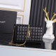 2023.08.09 ysl Saint Laurent [original leather] LE CASSANDRE MATELASS CAR chain pack, new! The wallet is adorned with LE CASSANDRE, paired with square stitching, and comes with a detachable shoulder strap. A timeless style that every girl deserves! Is it 