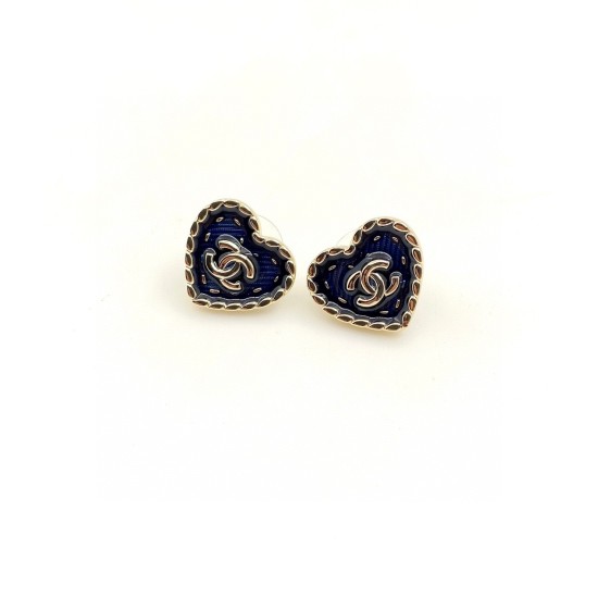20240413 P60 ch * nel 【 Latest Little Love CC Earrings 】 Consistently made of ZP brass material