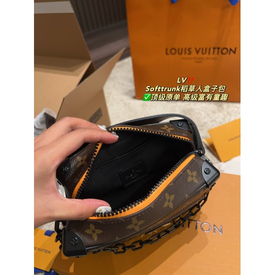 2023.09.01 Folding Box ⚠ Size 20.12LV Softtrunk Scarecrow Box Bag ✅ The top-level original single ceiling series was stunned by its appearance to the point where it was simple, atmospheric, and fashionable