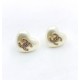 20240413 p65 [Chanel's latest white heart] ❤️ Earrings made of consistent ZP brass material
