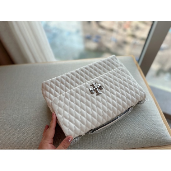 2023.11.17 260 box ➕ Paper bag size: 30 * 20cm Tory Burch Women's Bag TB New Kira Flip Collection, can be worn on one shoulder or across the body! One bag is versatile!