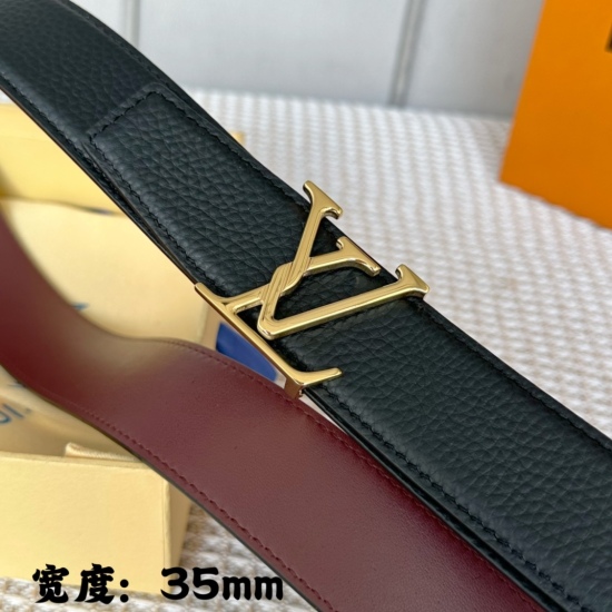 2023.12.14 Width: 35mm Lv S-Lock series Width: 3.5cm Exquisite letter buckle paired with Lvjia French original lychee grain leather material double-sided: used