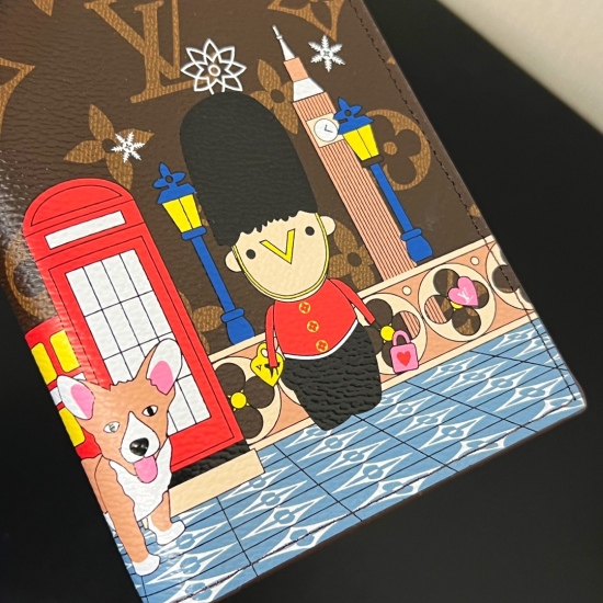 2023.07.11  ❗ New product arrival ❗ LV passport folder 44 styles This passport case is made of Damier Grahite canvas, and presents the high spirited attitude of exotic animals with elegant colors and Passport stamp patterns. The sleek confi