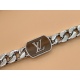 2023.07.11  P M0088M LV SHADES Bracelet LV Shades Bracelet features a Cuban style coarse chain made of polished metal, and features the LV Pyramid logo on the central acetate fiber plaque, boldly showcasing modern style. Open and close design with engrave