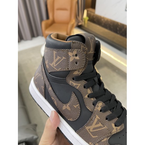 2023.11.19 P310 higher version ⚠️ Lovers' Lv co branded. Nik Air Jordan 1 Low AJ1 Jordan Generation Low cut Classic Vintage Culture Casual Sports Basketball Shoe Refuses Public Sole Purchase Original Factory Synchronized Raw Materials with Details Restore