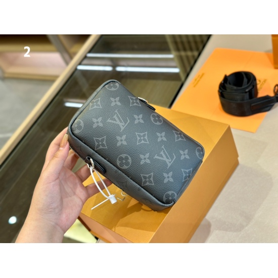2023.10.1 185 Folding Box 2023 New LV Louis Vuitton Phone Bag DOUBLE PHONE POUCH Size: 12 18cm