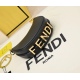 2024/03/07 700 model 308 size 16cm, FEND1praphy underarm bag, featuring a crescent shaped design, decorated with the classic metal logo [FEND1] at the bottom of the bag. The outline of the bag is very close to the body's lines, and when carried under the 