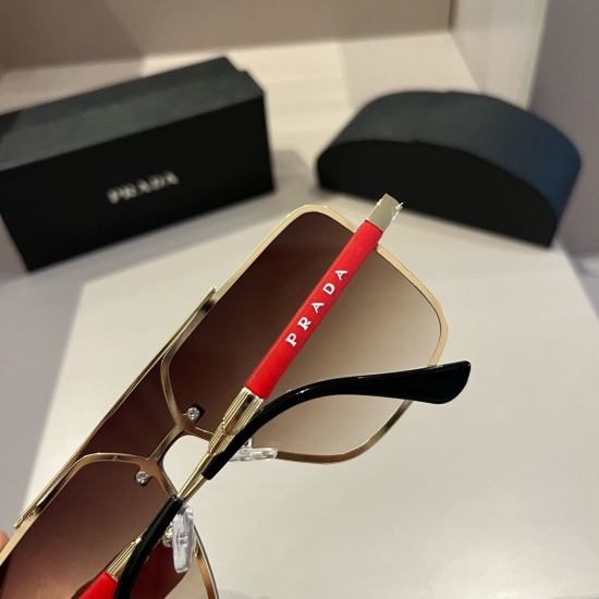 220240401 95PRADA Prada World Class Master Manufacturing Polarized sunglasses are high-end, trendy, and versatile. Men's versatile slim face sunglasses are of high quality! Driving sunglasses!