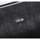 20231126 610 Dior Roller DIOR OBLIQUE Men's Shoulder and Backbone Crossbody Bag/Cylinder Bag [Comes with Authentic Box] Model: 1ROPO061 (Black Laser Leather) Black Oblique Galaxy Printed Cow Leather Oblique Galaxy Printed Leather is made of hollowed out s
