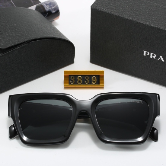 20240330 24 New Brand: Prada PRADA. Model: 3839 Men's and Women's Sunglasses Polaroid Lens Fashionable, Casual, Simple, High end, and Atmosphere 4-color Selection