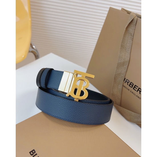 The Burberry counter is synchronized with a dual purpose Italian made belt, equipped with a bright and eye-catching exclusive logo design. Buckle width: 3.5cm classic business belt, preferred for casual men! Grand and fashionable