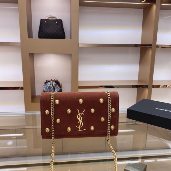 Special offer on October 18, 2023: 155 reverse fur on the box ♥️ SAINT LAURENT ysl (Saint Laurent) Wang Ziwen, Zheng Xiuwen, and the same sunset bag are made with high-quality customized authentic vacuum electroplated silver, hardware, leather, metal, and