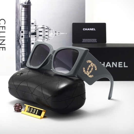 20240330 New: Brand, CHANEL Xiaoxiang Women's Sunglasses HD Gradient Color Lens Series Fashion Versatile Super Beautiful Model: 6331 Color 5 Color Selection